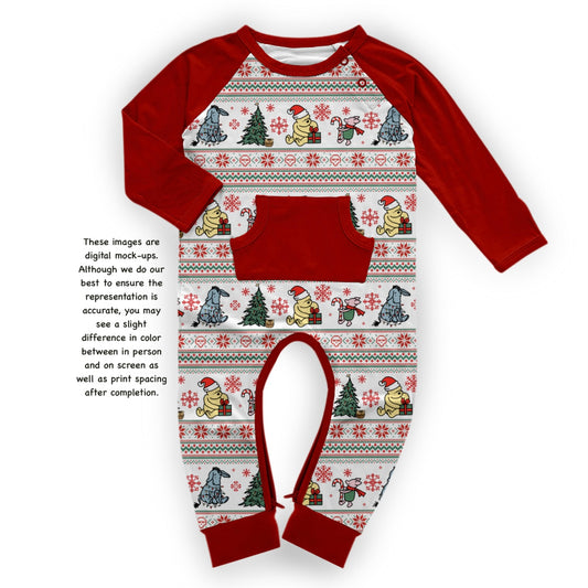 Hundred Acre Christmas Pocket Romper *PRESALE*
